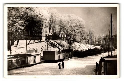 Harlingen, Z.O. Bolwerk in de winter, Verzamelen, Ansichtkaarten | Nederland, Ongelopen, Friesland, 1940 tot 1960, Verzenden