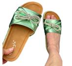 Ibiza Shiny Green Slippers Maat 40, Slippers, Nieuw, Ophalen of Verzenden, Groen