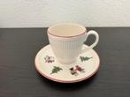 Wedgwood windsor christmas kop en schotel 1st, Huis en Inrichting, Keuken | Servies, Ophalen of Verzenden, Zo goed als nieuw, Wedgwood
