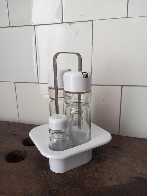peper zout olie azijn vintage stel space age, valira spain, Huis en Inrichting, Keuken | Keukenbenodigdheden, Verzenden