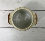 Franse grès olijven pot met deksel en bruin geglazuurd, Antiek en Kunst, Ophalen of Verzenden