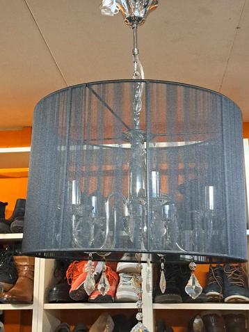 Antraciet Lamp met Glazen Details beschikbaar voor biedingen