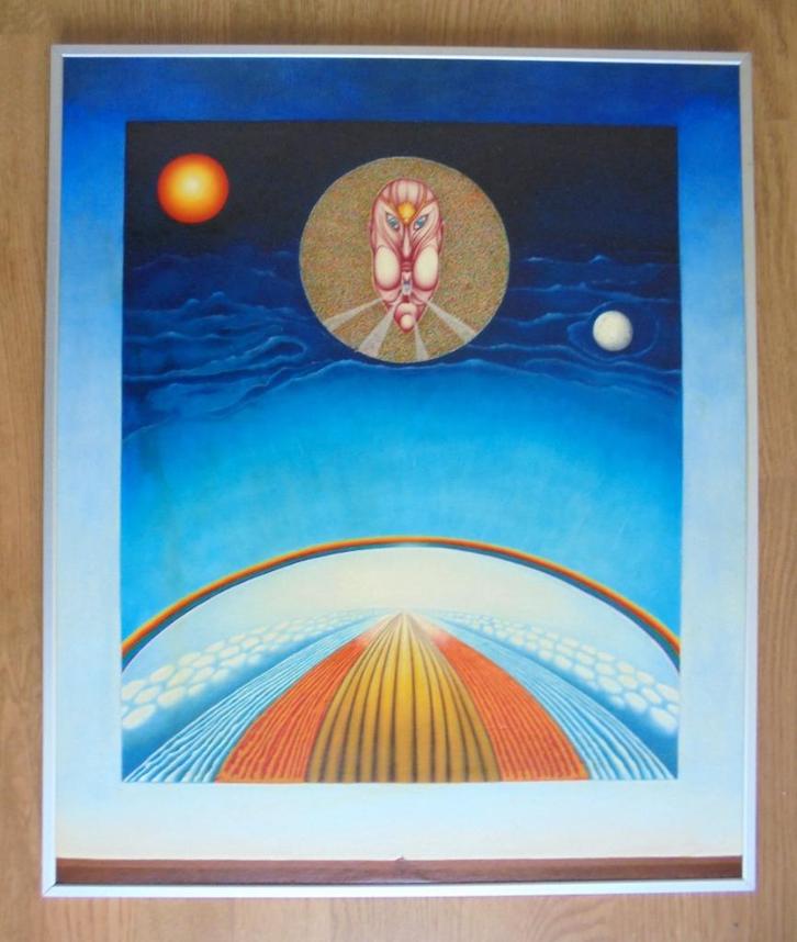 Paul Dekker.1942-2014.Zeer gedetailleerd, uniek schilderij., Antiek en Kunst, Kunst | Schilderijen | Klassiek, Ophalen