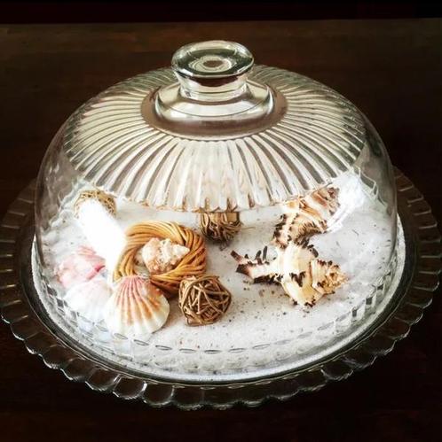 Franse taartstolp met onderbord, Antiek en Kunst, Curiosa en Brocante, Ophalen of Verzenden
