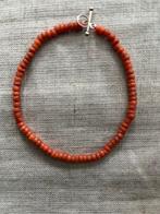 Bloedkoralen armbandje met gouden slot 20 cm, Ophalen, Goud, Armband