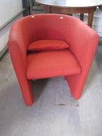 Rood gestoffeerd club fauteuiltje, Niet ingevuld, Gebruikt, Niet ingevuld, Niet ingevuld