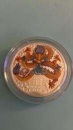 LUNAR III – COLOURED – YEAR OF THE DRAGON – 2 OZ 2024 Zilver, Ophalen of Verzenden, Zilver