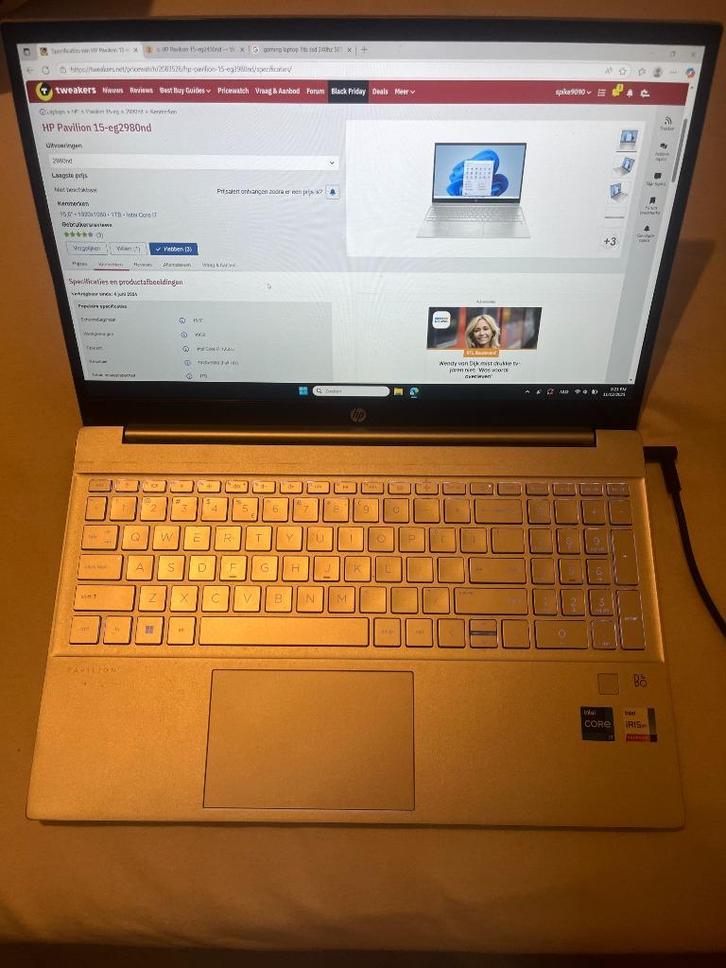 Snelle HP Pavilion 15-eg2980nd i7 Laptop, Computers en Software, Windows Laptops, Gebruikt, 15 inch, SSD, 3 tot 4 Ghz, 16 GB, Qwerty