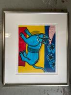 Corneille blauwe kat ‘96, Antiek en Kunst, Kunst | Litho's en Zeefdrukken, Ophalen of Verzenden