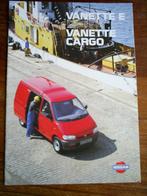 Nissan Vanette Cargo E [ 1996 ] 18 pag., Verzenden, Zo goed als nieuw, Nissan