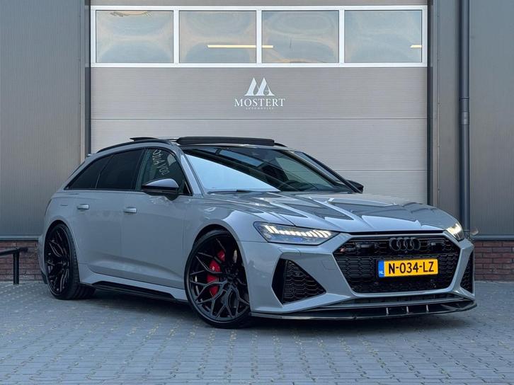 Audi RS6 RS6 4.0TFSI/600pk Quattro|2020|Urban Carbon|Pano|Mi, Auto's, Audi, Bedrijf, Te koop, RS6, 360° camera, 4x4, ABS, Adaptive Cruise Control
