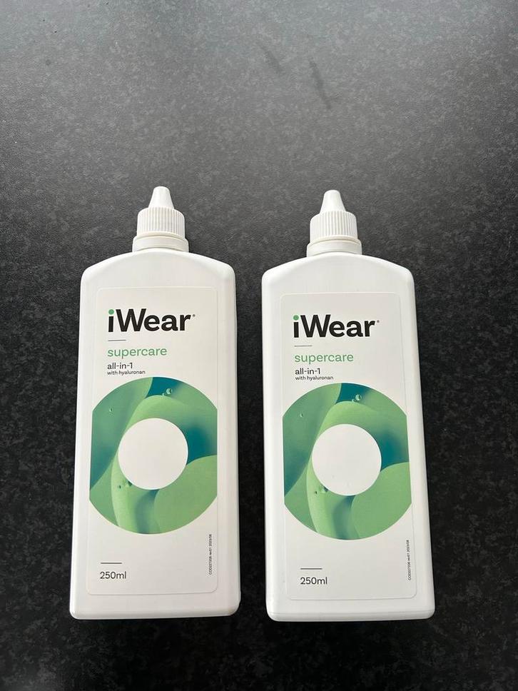 3x Nieuwe iWear Lenzenvloeistof, Sieraden, Tassen en Uiterlijk, Uiterlijk | Cosmetica en Make-up, Nieuw, Toebehoren, Ogen, Wit