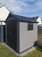 Keter Premier 757 kunststof tuinhuis in zeer nette staat, Tuin en Terras, Tuinhuizen, Kunststof, 200 tot 400 cm, Schuur, Zo goed als nieuw