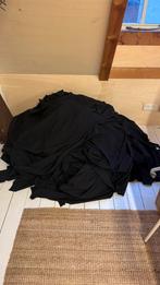 100 meter zwarte stof (in stukken), Hobby en Vrije tijd, Stoffen en Lappen, Ophalen, 120 cm of meer, 200 cm of meer, Zo goed als nieuw