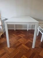 Witte tafel, Huis en Inrichting, Tafels | Eettafels, Ophalen, Zo goed als nieuw, Rechthoekig, 50 tot 100 cm