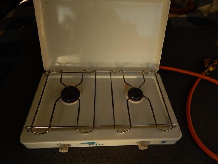 Campingaz tweepits kooktoestel., Caravans en Kamperen, Kampeeraccessoires, Gebruikt, Ophalen