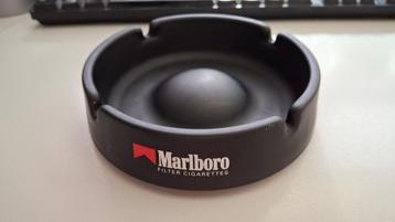 Vintage Marlboro asbak 14cm zwart – zo goed als nieuw beschikbaar voor biedingen
