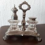 Peper en zout stel, antiek zilver., Ophalen of Verzenden, Zilver