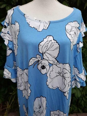 Leuke Lange grote bloemen jurk 48-50 beschikbaar voor biedingen