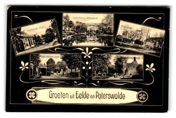 Eelde, Paterswolde, Groeten uit Eelde/Paterswolde. Art Deco beschikbaar voor biedingen