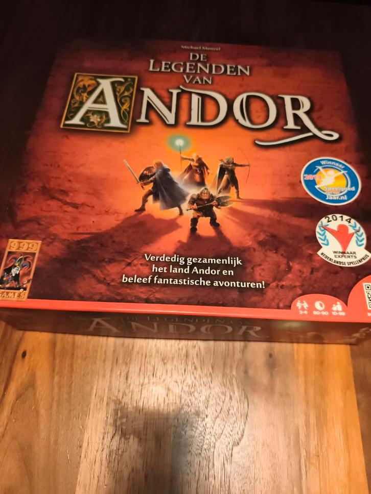 De Legenden van Andor - Uitstekende Conditie!, Hobby en Vrije tijd, Gezelschapsspellen | Bordspellen, Zo goed als nieuw, Een of twee spelers