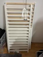 Meegroeibed wit compleet, Kinderen en Baby's, Kinderkamer | Bedden, Ophalen, Gebruikt, 70 tot 85 cm, 140 tot 160 cm