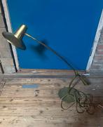 Vintage design bureau lamp taffellamp Massive messing, Gebruikt, Ophalen of Verzenden, 75 cm of meer, Vintage design lamp