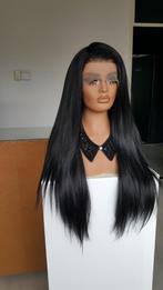Luxe Lace Pruik: Zwart, Stijl, Voller model, Stijl 70cm, Ophalen of Verzenden, Nieuw, Pruik of Haarverlenging