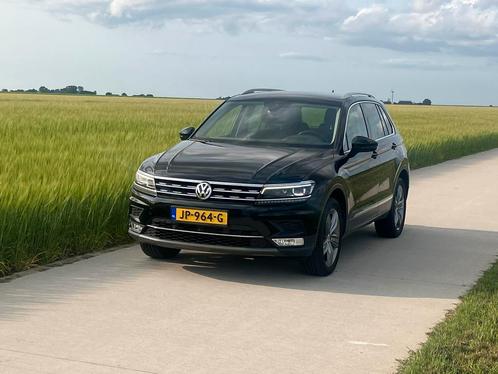 Volkswagen Tiguan 2.0TSI 132KW/180PK 4M A7 M16 2016 Zwart, Auto's, Volkswagen, Particulier, Tiguan, 360° camera, 4x4, ABS, Achteruitrijcamera