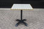 5x hippe vierkante eettafel / tuintafel gekleurd mozaiek, Tuin en Terras, Ophalen, Zo goed als nieuw