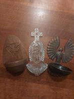 3 antieke WIJWATERVAATJES;, Antiek en Kunst, Ophalen of Verzenden