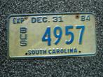 Kentekenplaat licenseplate South Carolina Bus USA, Verzenden, Gebruikt, Auto's