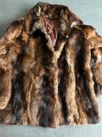 Vintage bontjas echt bont konijn maat 42, Ophalen of Verzenden, Zo goed als nieuw, Maat 42/44 (L), Bruin