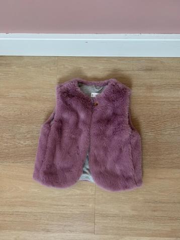*NIEUW!* Roze bontje / vestje / bodywarmer, Mango, maat 86 beschikbaar voor biedingen