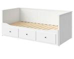 IKEA Hemnes bedbank met 3 lades, wit, Huis en Inrichting, Slaapkamer | Bedden, Ophalen, Eenpersoons, Wit, Zo goed als nieuw