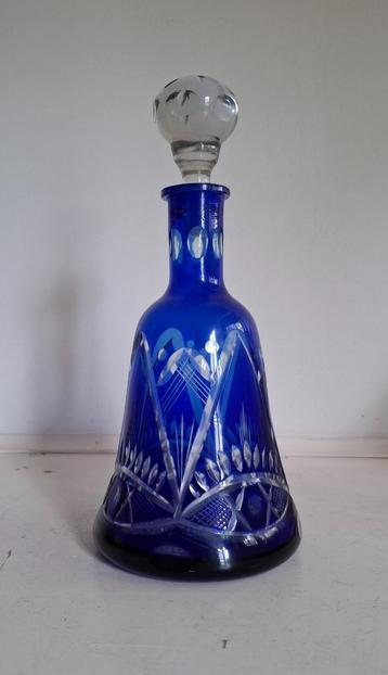 karaf boheems  glas beschikbaar voor biedingen