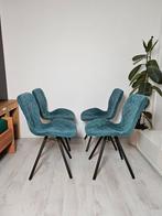 4x Kwantum Lucca stoelen groen / teal, Ophalen, Overige kleuren, Vier