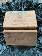 Karel 1 sigaren kistje -houten doosje, Verzamelen, Rookartikelen, Aanstekers en Luciferdoosjes, Ophalen of Verzenden