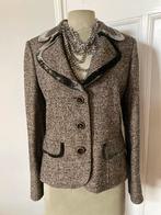 Mooie klassieke tweed blazer, Kleding | Dames, Maat 38/40 (M), Bruin, Ophalen of Verzenden, Zo goed als nieuw