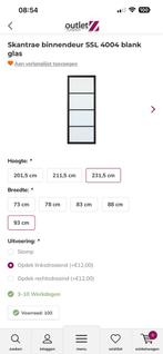 Skantrae ssl 4004 93x231,5 links draaiend, Doe-het-zelf en Verbouw, Deuren en Horren, Ophalen, Binnendeur, 200 tot 215 cm, Glas