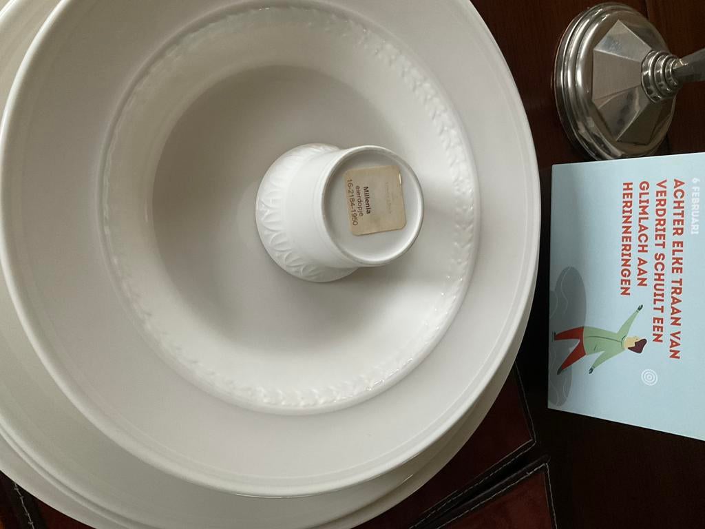 Nieuwe set VILLEROY&BOCH millenia/5 delig, Huis en Inrichting, Keuken | Servies, Zo goed als nieuw, Bord(en), Overige stijlen
