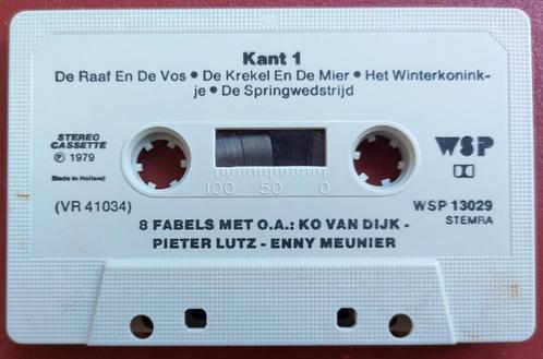 cassettebandje 8 fabels met o.a. Ko van Dijk, Pieter Lutz, Cd's en Dvd's, Cassettebandjes, Gebruikt, Origineel, Kinderen en Jeugd