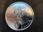 2021 Gibraltar - Lady Justice - 1e uitgave 1 oz silver, Ophalen of Verzenden, Zilver