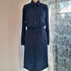 zijden Gucci jurk maat medium large in zeer goede conditie, Kleding | Dames, Blauw, Maat 42/44 (L), Ophalen of Verzenden, Onder de knie
