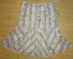 Sao paulo gevoerde rok maat 40 met rits opzij en opgestikte, Maat 38/40 (M), Beige, Ophalen of Verzenden, Sao Paulo
