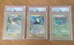 Charizard (Holo) Blastoise / Venusaur (Rev.Foil) PSA 7/8/9, Ophalen of Verzenden, Zo goed als nieuw, Losse kaart, Foil