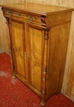 Antiek noten meidenkast Tweedeurskast Hal servies klerenkast, Huis en Inrichting, Ophalen, Gebruikt, 100 tot 150 cm, 50 tot 100 cm