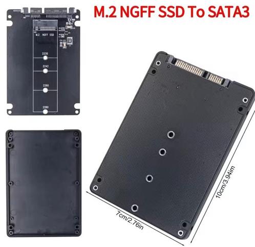 M.2 NGFF SSD Naar SATA-3  2,5" Adapter, Computers en Software, Harde schijven, Nieuw, Laptop, SSD, SATA, Ophalen of Verzenden