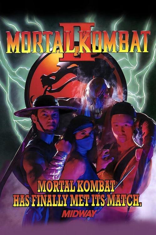 [Grote Retro Arcade Poster] Mortal Kombat II, Verzamelen, Posters, Nieuw, Rechthoekig Staand, Verzenden