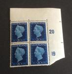 NVPH 481 blok van 4 postfris (hoekblok), Ophalen of Verzenden, Na 1940